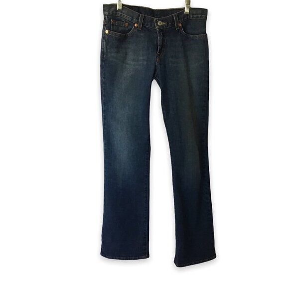 Lucky Brand Jeans Size 4-27 Flare Dungarees by Gene Montesano Soho Style F29AA20 - Picture 1 of 8